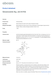 Ginsenoside Rg ab141936 Product datasheet 1