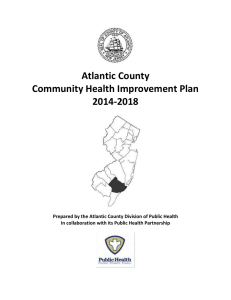 Atlantic County Community Health Improvement Plan 2014-2018