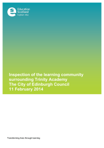 Inspection of the learning community surrounding Trinity Academy