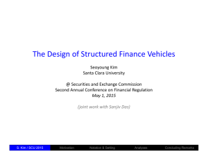 The Design of Structured Finance Vehicles