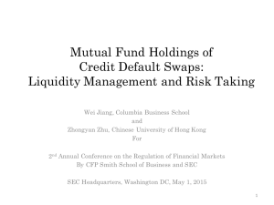 Mutual Fund Holdings of Credit Default Swaps: Liquidity Management and Risk Taking