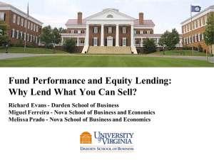 Fund Performance and Equity Lending: Why Lend What You Can Sell?