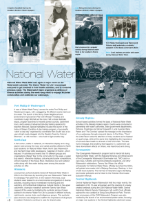 National Water Week 2004 was again a major event on... Waterwatch calendar. The theme ‘Water for Life’ encouraged