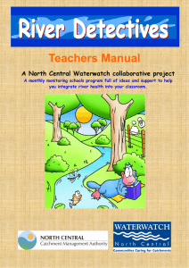 Teachers Manual A North Central Waterwatch collaborative project