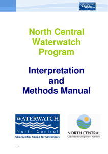 North Central Waterwatch Program Interpretation