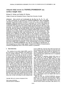 Aliased  tidal  errors  in  TOPEX/POSEIDON sea