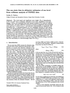 from  collinear  analysis  of  TOPEX data and significant