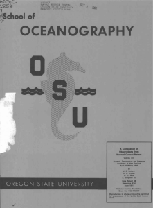 OCEANOGRAPHY School of , Ckro 5CC,0
