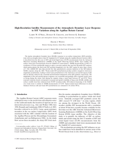 High-Resolution Satellite Measurements of the Atmospheric Boundary Layer Response