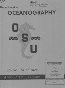 0 OCEANOGRAPHY 01 Department