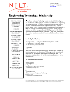 E ngineering Technology Scholarship N