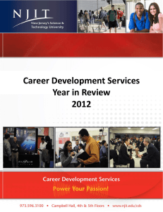 Career Development Services  Year in Review  2012 