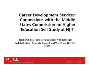 Career Development Services: Connections with the Middle States Commission on Higher