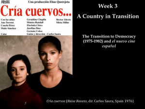 Week 3 A Country in Transition The Transition to Democracy el nuevo cine