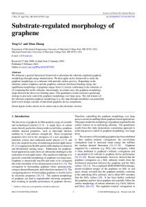 Substrate-regulated morphology of graphene Teng Li and Zhao Zhang