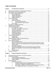 Table of Contents