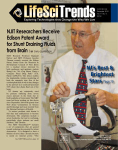 NJIT Researchers Receive Edison Patent Award for Shunt Draining Fluids from Brain