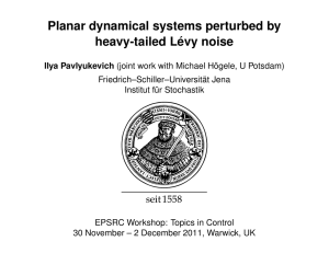 Planar dynamical systems perturbed by heavy-tailed L &acute;evy noise