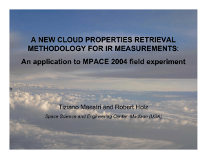 A NEW CLOUD PROPERTIES RETRIEVAL METHODOLOGY FOR IR MEASUREMENTS