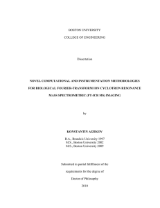 BOSTON UNIVERSITY  COLLEGE OF ENGINEERING Dissertation
