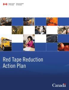 Red Tape Reduction Action Plan