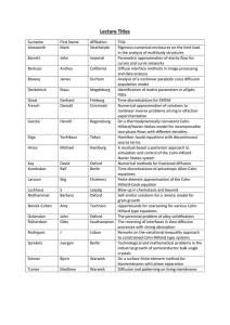 Lecture Titles