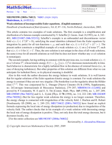 MR1983590 (2005e:76013) Weak solutions of incompressible Euler equations. (English summary) Shnirelman, A.