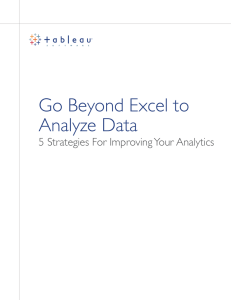 Go Beyond Excel to Analyze Data 5 Strategies For Improving Your Analytics