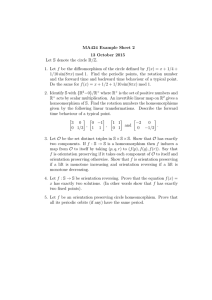 MA424 Example Sheet 2 13 October 2015