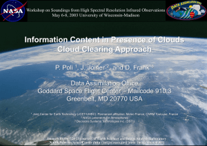 Workshop on Soundings from High Spectral Resolution Infrared Observations