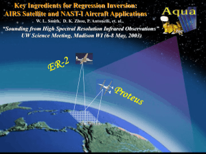 Key Ingredients for Regression Inversion: AIRS Satellite and NAST-I Aircraft Applications