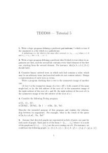 TDDD08 — Tutorial 5
