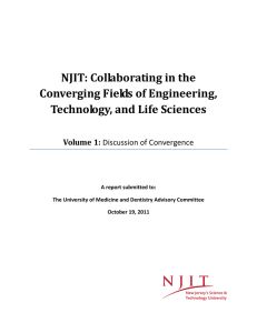 NJIT: Collaborating in the Converging Fields of Engineering, Technology, and Life Sciences