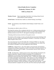 Liberal Studies Review Committee Wednesday, February 23, 2011 10:00 a.m. Room 316
