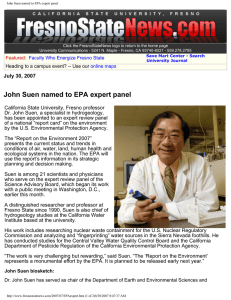 John Suen named to EPA expert panel