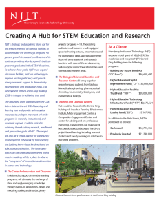 Creating A Hub for STEM Education and Research At a Glance