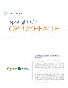 OPTUMHEALTH Spotlight On