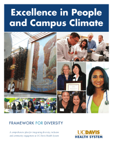 Excellence in People and Campus Climate Framework Diversity
