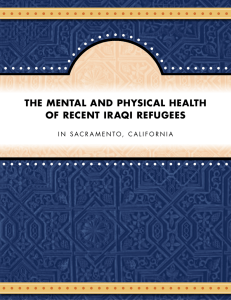 The MenTal and Physical healTh of RecenT iRaqi Refugees