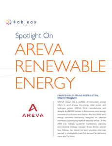 AREVA RENEWABLE ENERGY Spotlight On