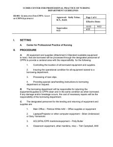 UCDHS CENTER FOR PROFESSIONAL PRACTICE OF NURSING  DEPARTMENT GUIDELINES III-001