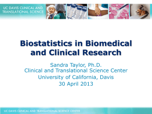 Biostatistics in Biomedical and Clinical Research