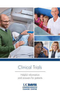 Clinical Trials Helpful information and answers for patients