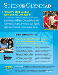 &lt;&lt; America’s Most Exciting Team Science Competition