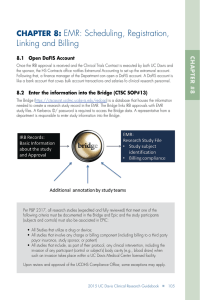 EMR: Scheduling, Registration, Linking and Billing CHAPTER 8: CHAPTER #8