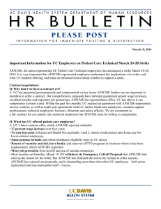 Important Information for UC Employees on Patient Care Technical March...