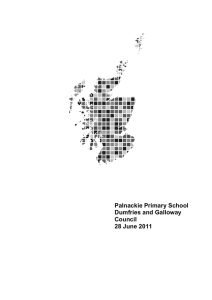 Palnackie Primary School Dumfries and Galloway Council