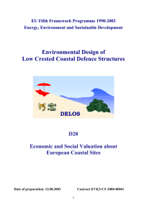 Environmental Design of Low Crested Coastal Defence Structures  DELOS