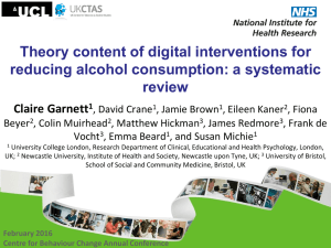 Theory content of digital interventions for reducing alcohol consumption: a systematic review