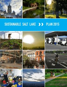 SUSTAINABLE  SALT  LAKE PLAN 2015 www.slcgreen.com